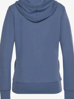 Veste sweat à capuche avec poches latérales et logo imprimé