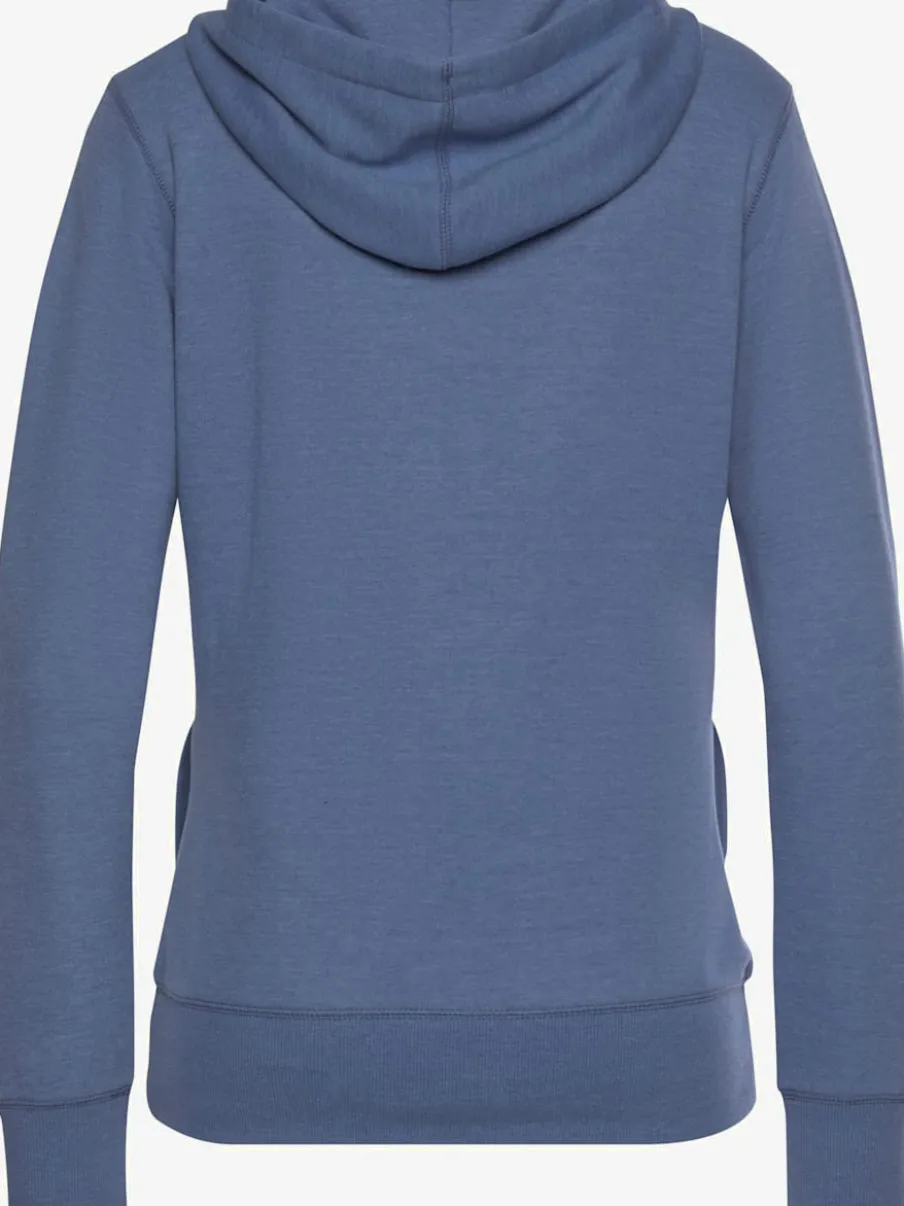 Veste sweat à capuche avec poches latérales et logo imprimé