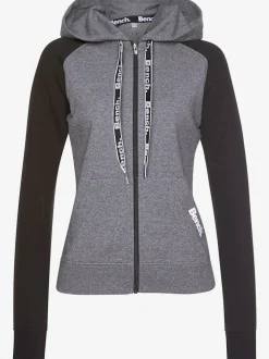 Veste sweat à capuche manches raglan avec poches pratiques