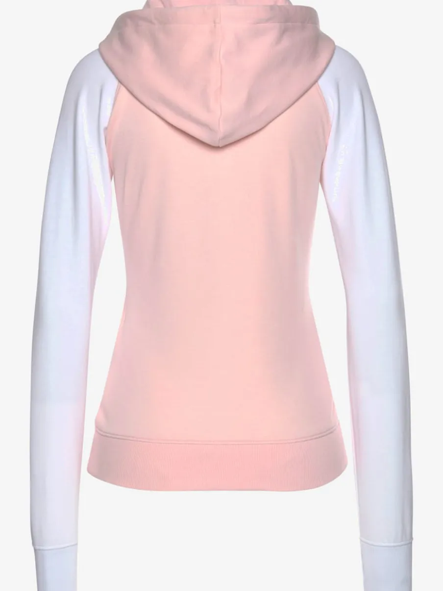 Veste sweat à capuche manches raglan avec poches pratiques