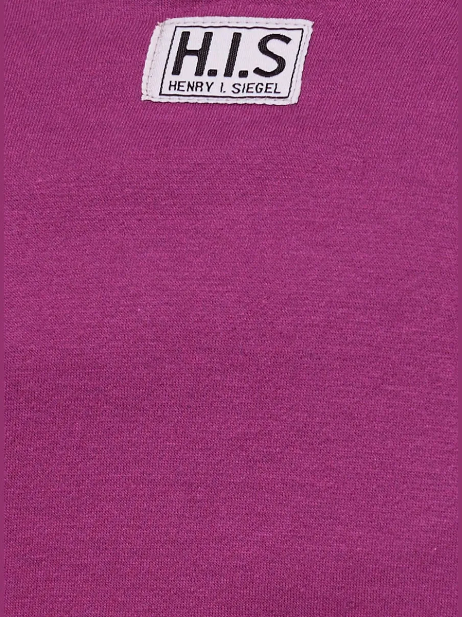 Veste sweat à col montant avec rayures sur les manches