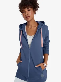 Veste sweat confortable avec capuche et deux poches