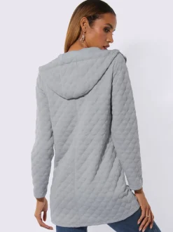Veste sweat moderne avec capuche et poches brillantes