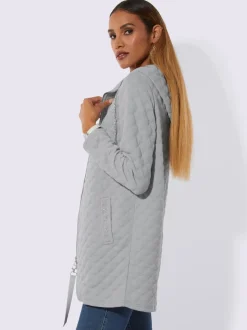 Veste sweat moderne avec capuche et poches brillantes