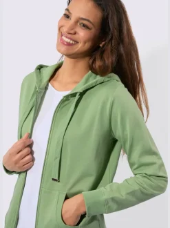 Veste sweat pur coton