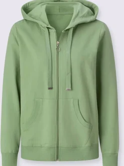 Veste sweat pur coton