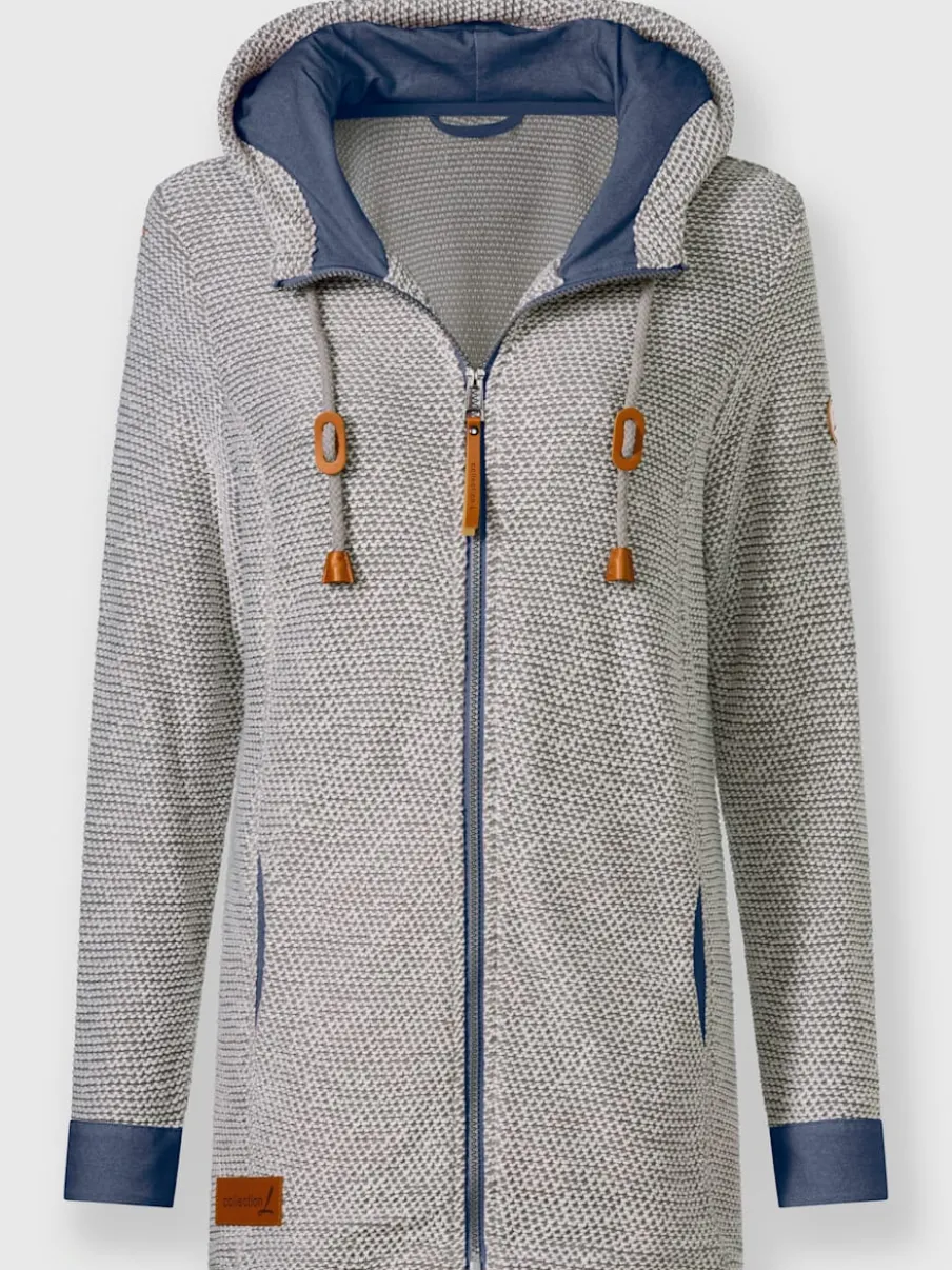 Veste sweat sportive avec capuche et poches pratiques