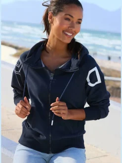 Veste sweat toute douce avec grande capuche et cordon