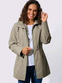 Veste technique imperméable et coupe-vent à capuche amovible et poches zippées
