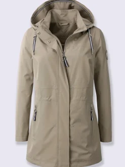 Veste technique imperméable et coupe-vent à capuche amovible et poches zippées