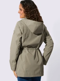 Veste technique imperméable et coupe-vent à capuche amovible et poches zippées
