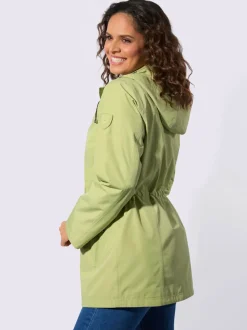 Veste technique imperméable et coupe-vent à capuche amovible et poches zippées