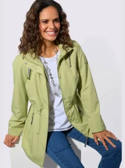 Veste technique imperméable et coupe-vent à capuche amovible et poches zippées