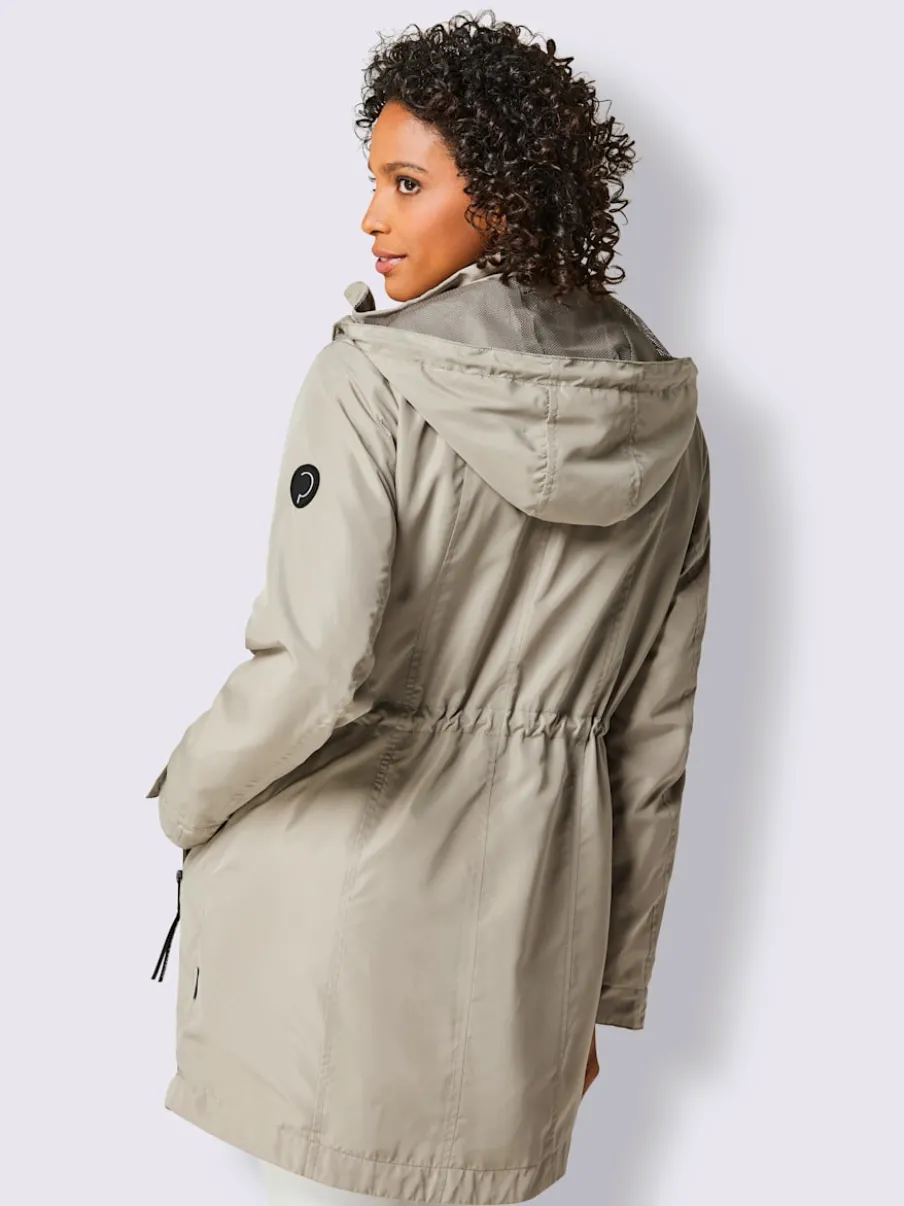 Veste technique respirante et imperméable avec capuche amovible