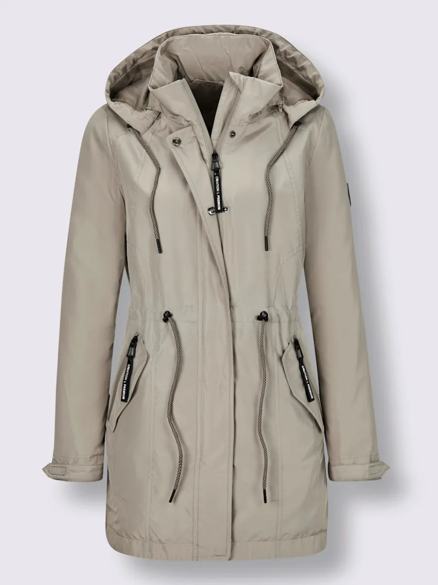 Veste technique respirante et imperméable avec capuche amovible