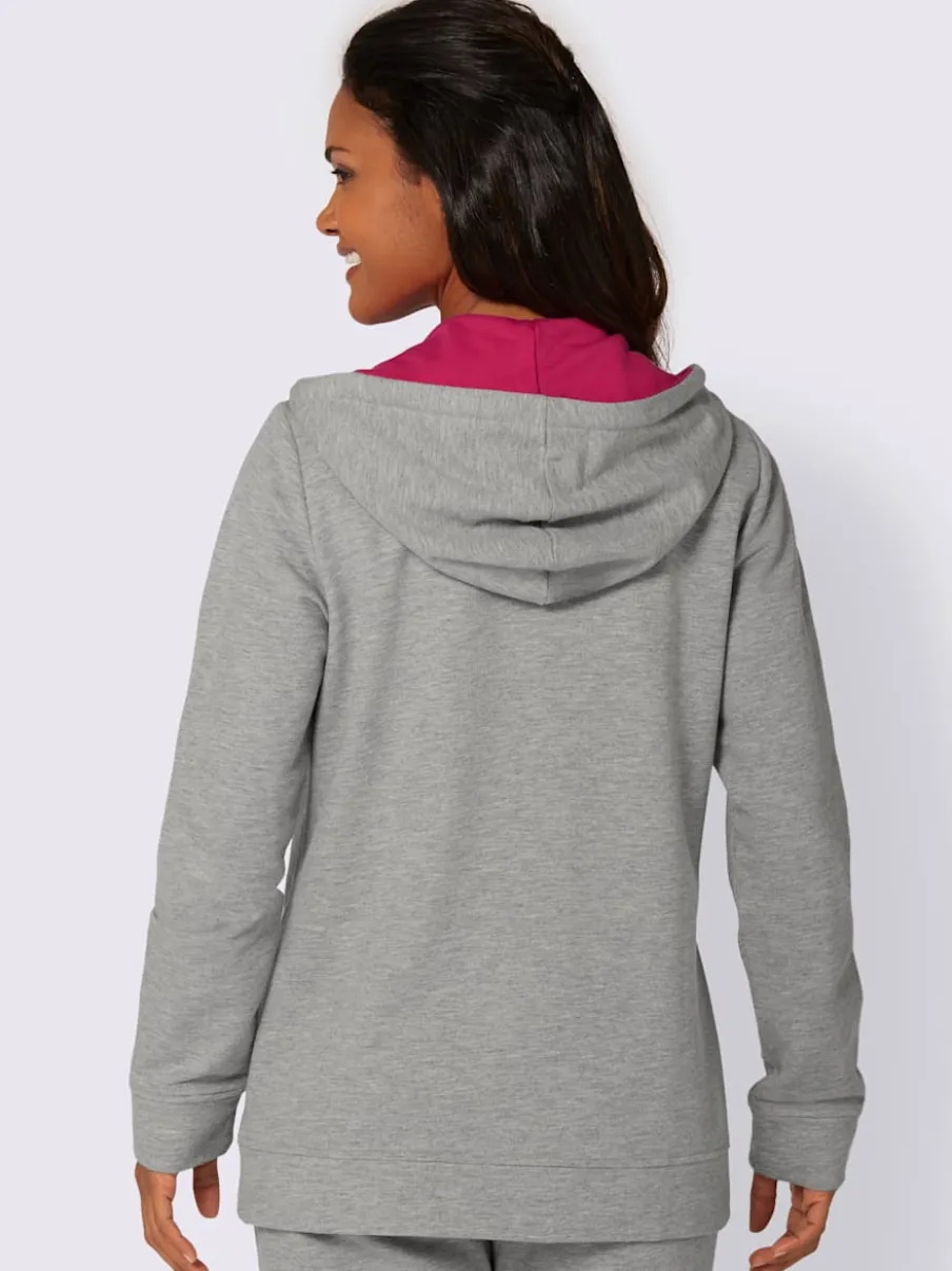 Veste zippée avec capuche et poches kangourou